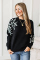 Now You See Me Knit Sweater- Black