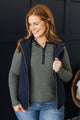 Be My Sweetheart Quilted Puffer Vest- Navy