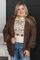 Make Your Own Path Knit Cardigan- Brown