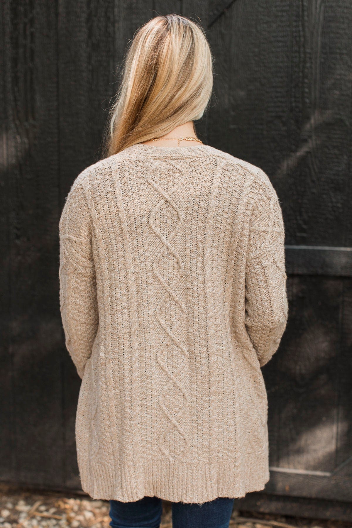 Fulfill Your Promise Knit Cardigan- Beige