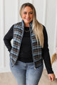 Meet Me Tonight Puffer Vest- Blue