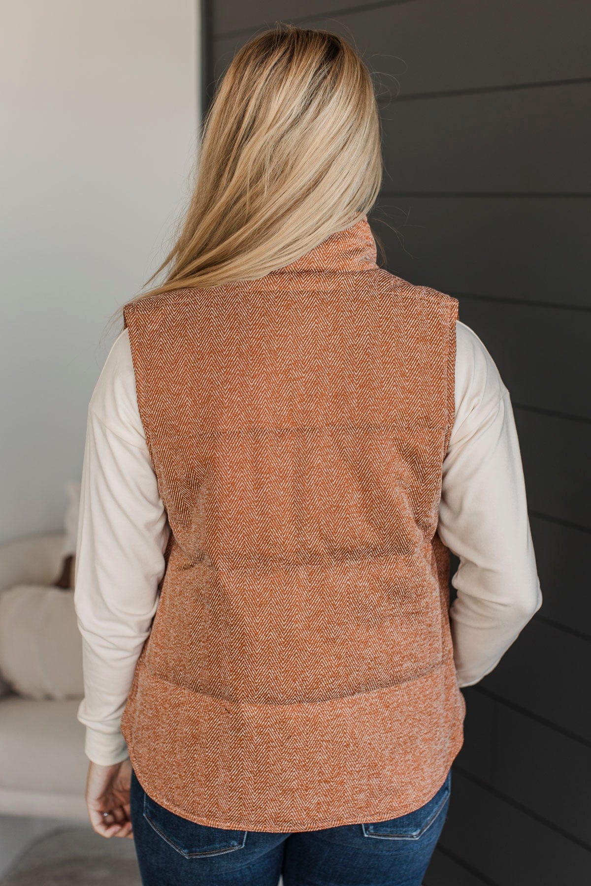 Change Of Tune Puffer Vest Rust