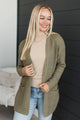 Take Me Places Knit Cardigan- Light Olive