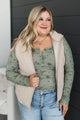 Appreciate Everything Quilted Puffer Vest- Oatmeal
