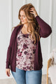 Captured Your Heart Knit Cardigan- Plum