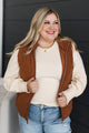 Appreciate Everything Quilted Puffer Vest- Copper