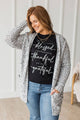 Wondrous Feelings Popcorn Cardigan- Grey