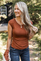 Searching For More Ruched Top- Copper