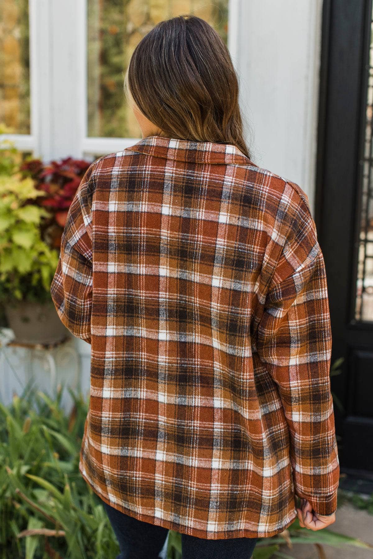 Campfire Nights Plaid Jacket- Copper