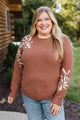 Now You See Me Knit Sweater- Terracotta