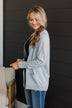 Love Without End Lurex Knit Cardigan- Silver