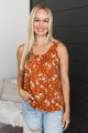 Flourishing Dreams Tank Top- Burnt Orange