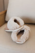 Cozy Mood Faux Fur Slippers- Light Taupe