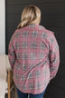 All In Plaid Button Top- Vintage Red