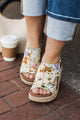 Corky's Carley Wedge Sandals- Natural Mini Floral