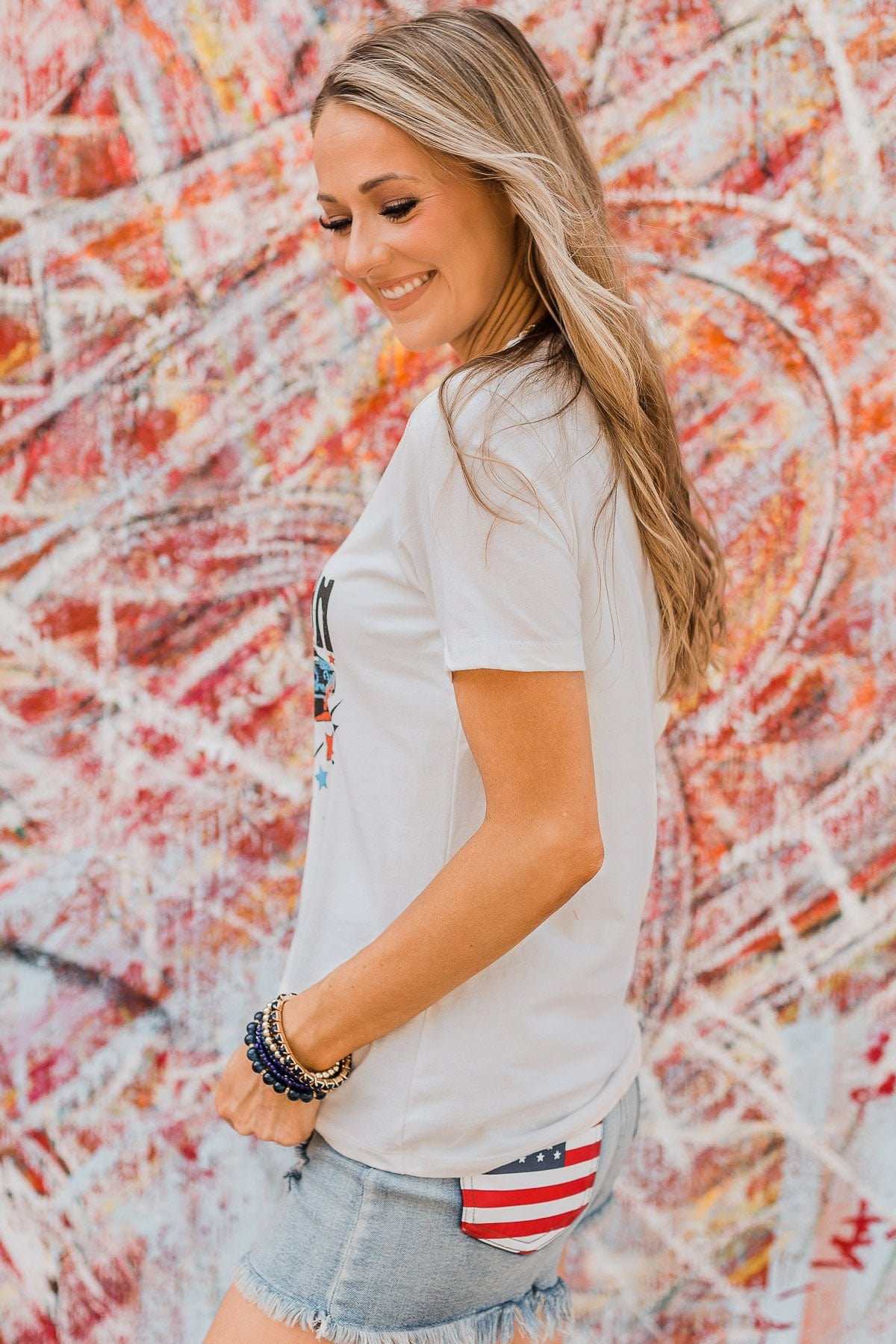 "American Honey" Graphic Tee- Ivory