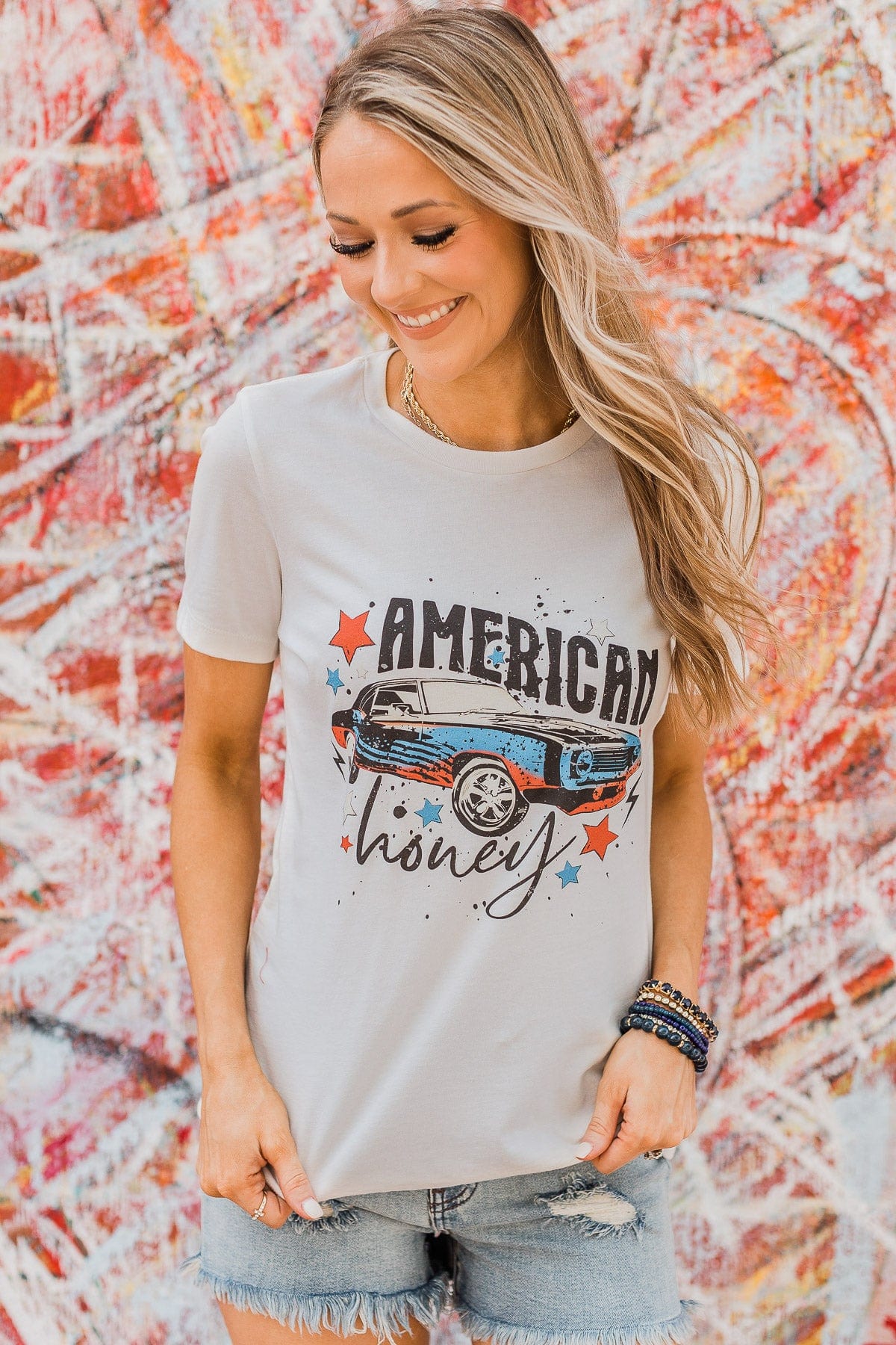 "American Honey" Graphic Tee- Ivory
