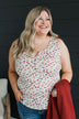 All About Love Floral Tank Top- Ivory & Rust
