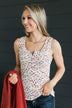 All About Love Floral Tank Top- Ivory & Rust