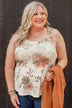 After Your Heart Floral Tank Top- Ivory