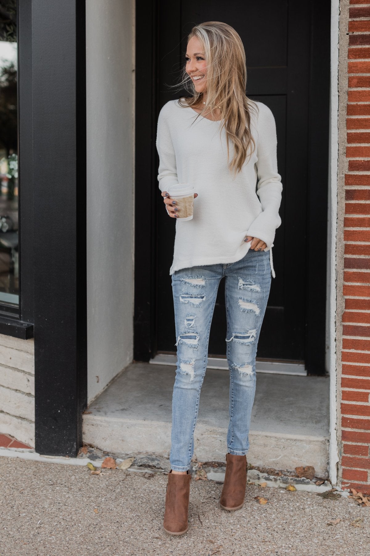 C'est Toi Distressed Skinny Jeans- Ophelia Wash