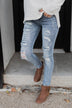 C'est Toi Distressed Skinny Jeans- Ophelia Wash