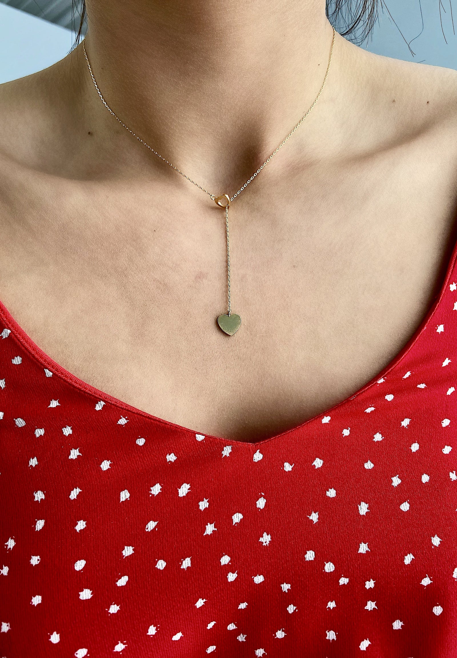All My Love Heart Necklace- Gold