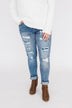 C'est Toi Distressed Skinny Jeans- Ophelia Wash
