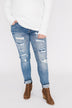 C'est Toi Distressed Skinny Jeans- Ophelia Wash