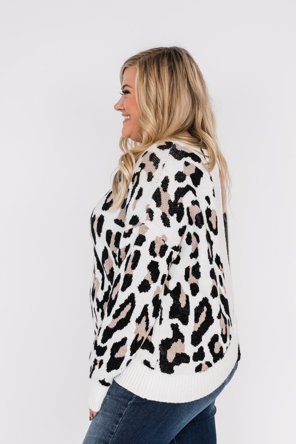 Untamed Beauty Open Back Sweater- Ivory