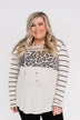 A New Adventure Leopard Hoodie- Neutral Tones