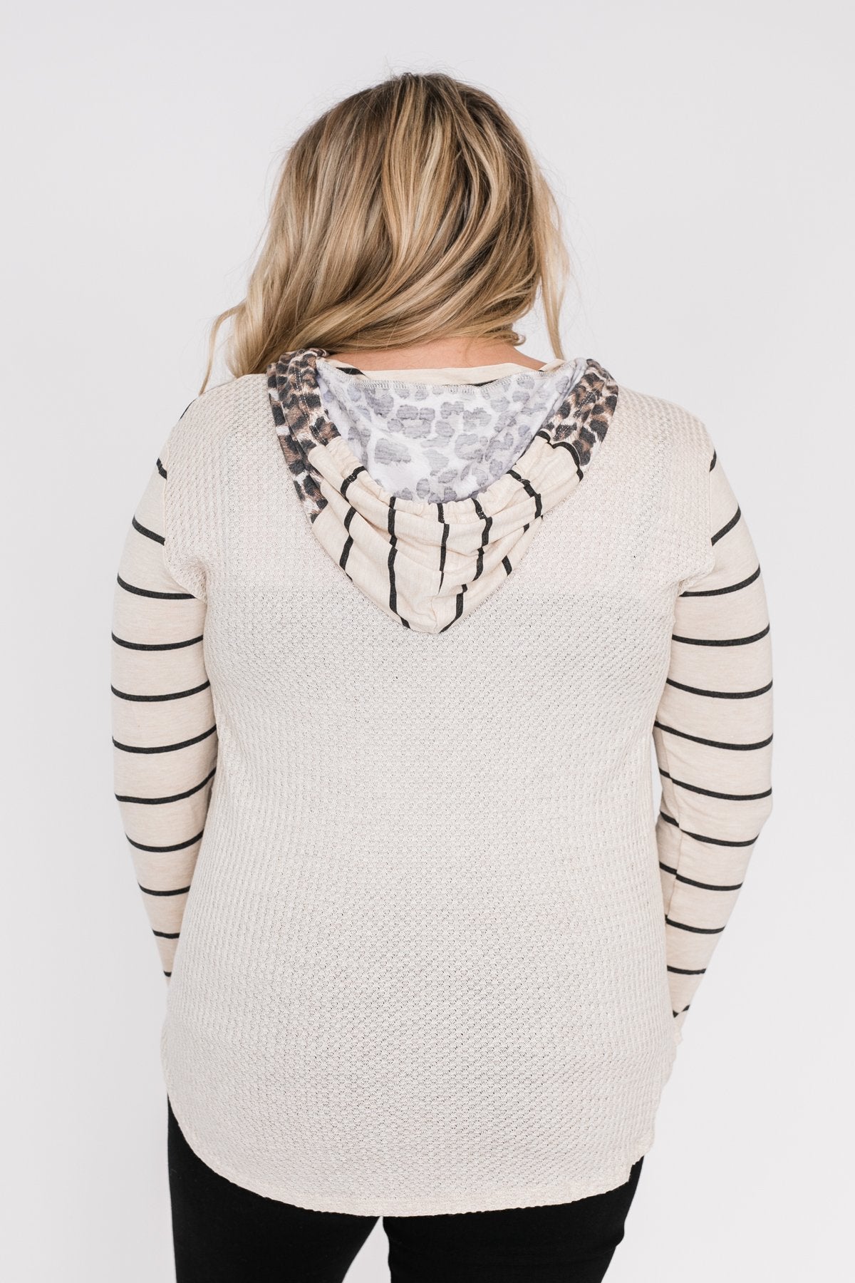 A New Adventure Leopard Hoodie- Neutral Tones