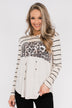 A New Adventure Leopard Hoodie- Neutral Tones