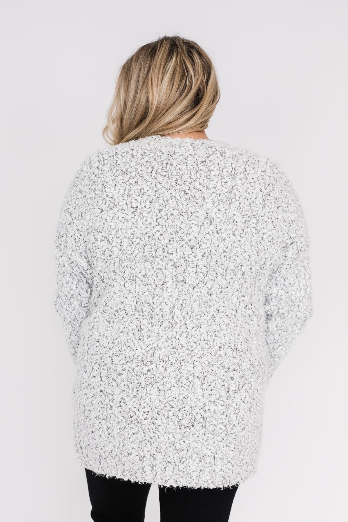 Gray popcorn cardigan on sale