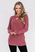 Dance The Day Away Criss Cross Top- Mauve