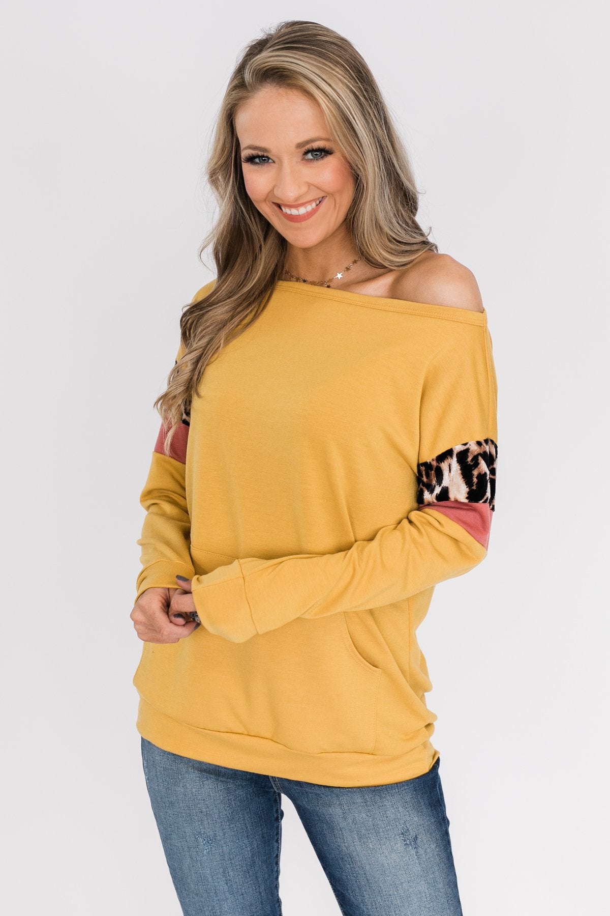 If I Were You Pullover Top- Mustard