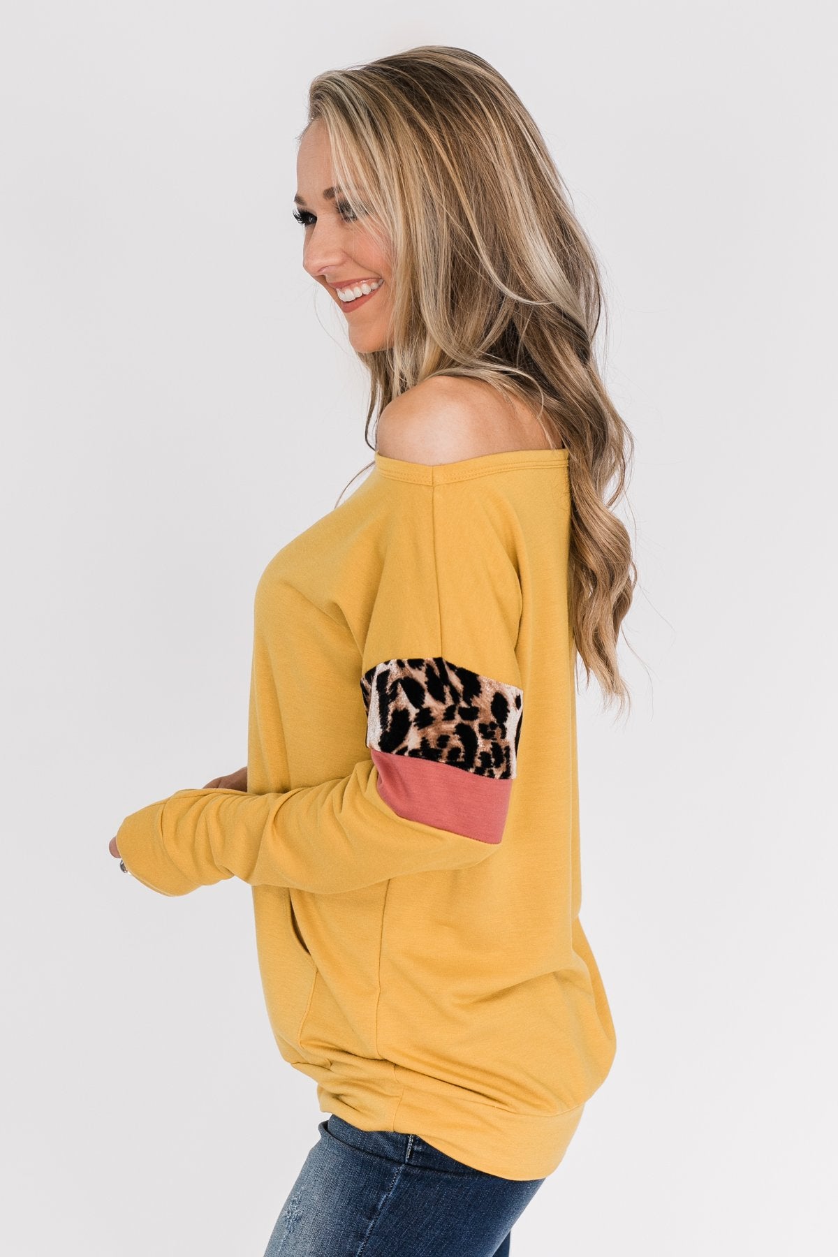 If I Were You Pullover Top- Mustard