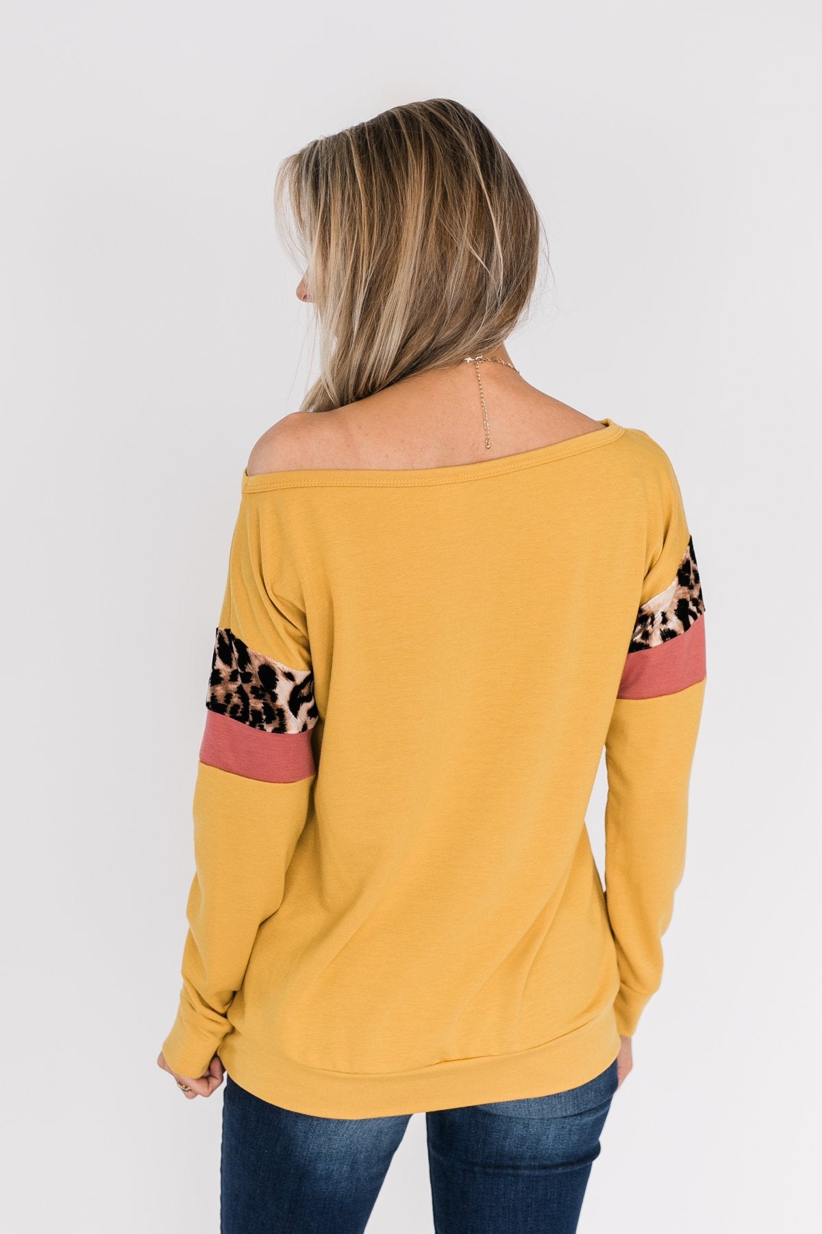 If I Were You Pullover Top- Mustard