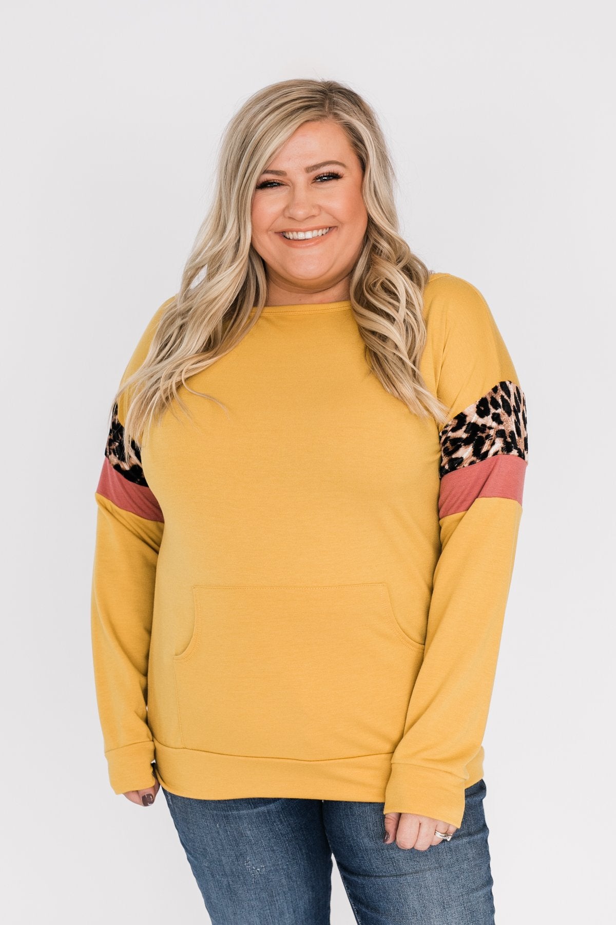 If I Were You Pullover Top- Mustard