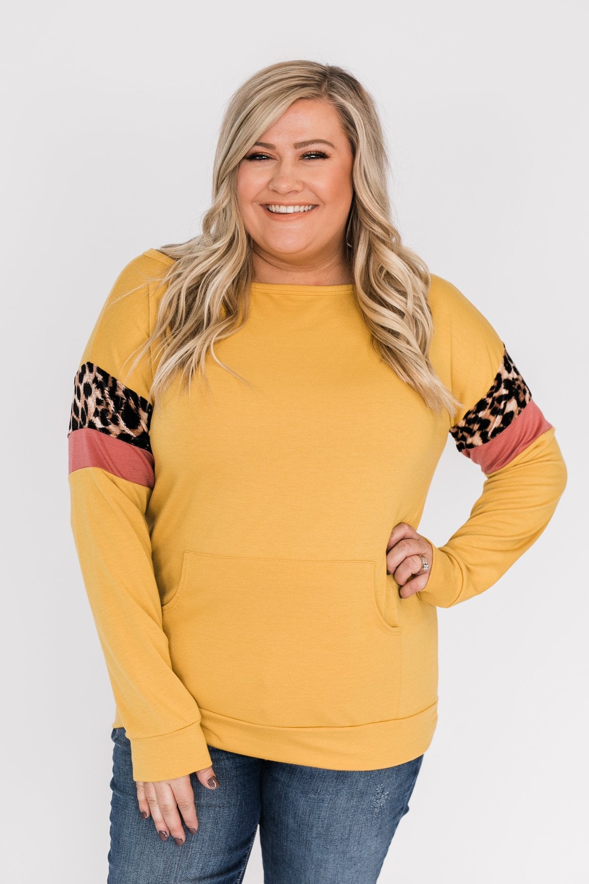If I Were You Pullover Top- Mustard