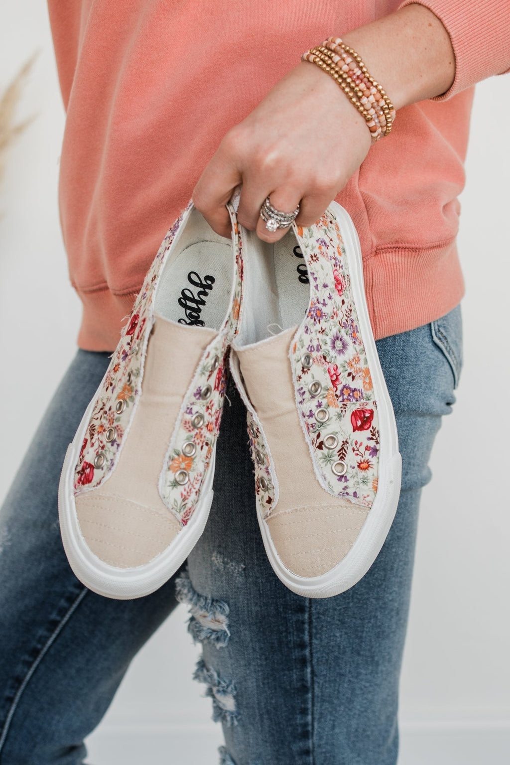Gypsy Jazz Double Sided Sneakers- Pink Sand
