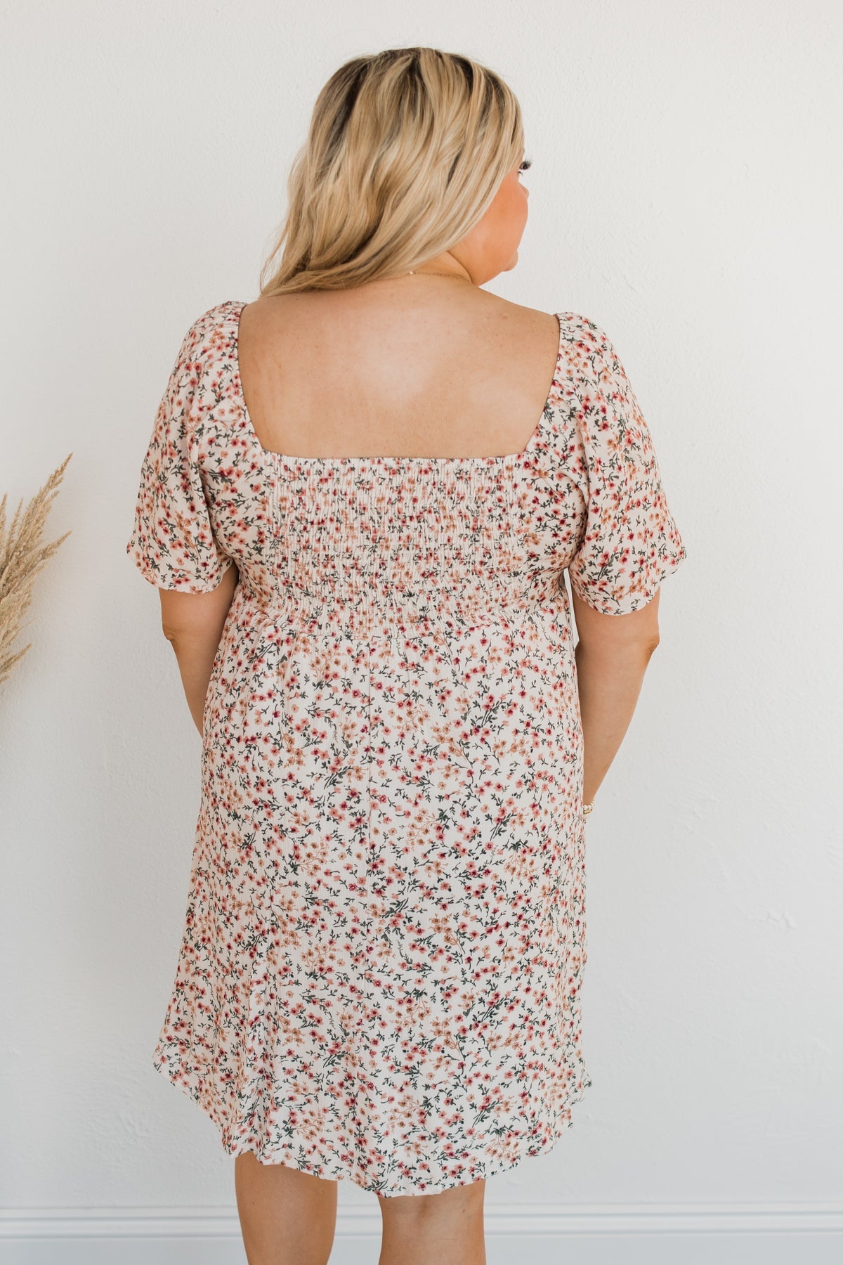 Dashing Through The Daisies Floral Dress- Ivory