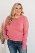 Butter Me Up Knit Sweater- Pink