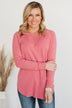Butter Me Up Knit Sweater- Pink