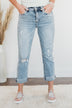 Vervet High-Rise Stretch Straight Jeans- Yulianna Wash