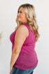 Meant What I Said Criss-Cross Tank- Magenta