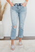 Vervet High-Rise Stretch Straight Jeans- Yulianna Wash