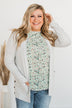 True To My Heart Open Front Cardigan- Light Grey