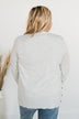 True To My Heart Open Front Cardigan- Light Grey