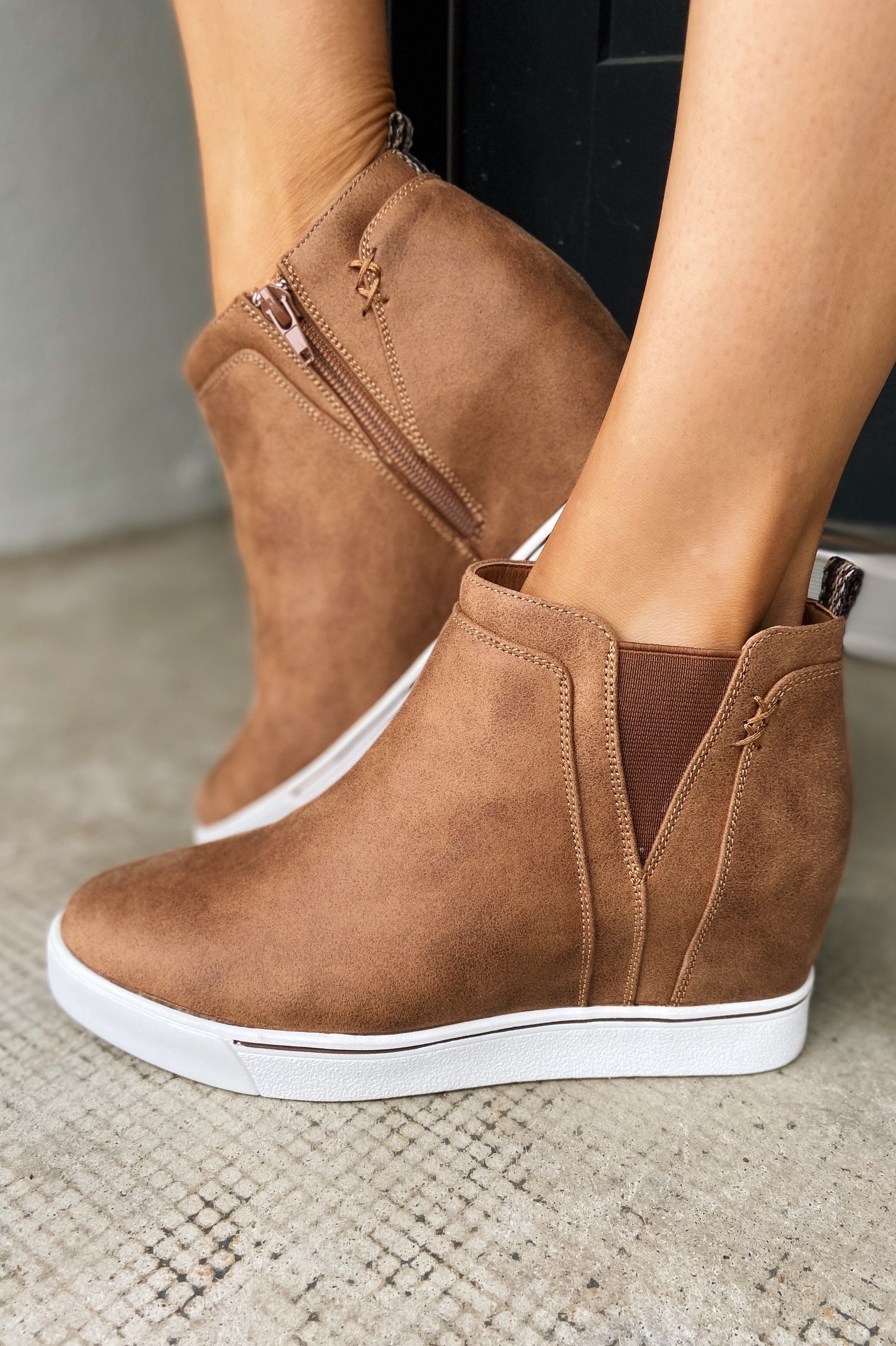 Sugar wedge booties hotsell